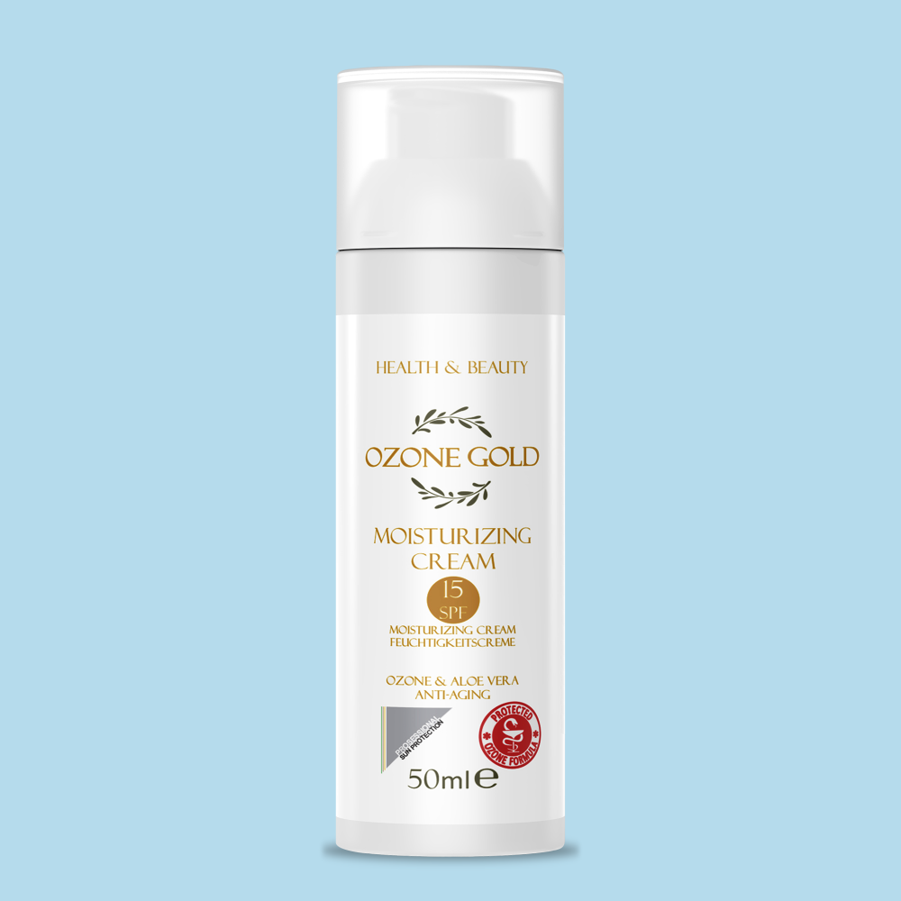 Ozone Gold – Ενυδατική κρέμα 15SPF με όζον και aloe vera – 50ml