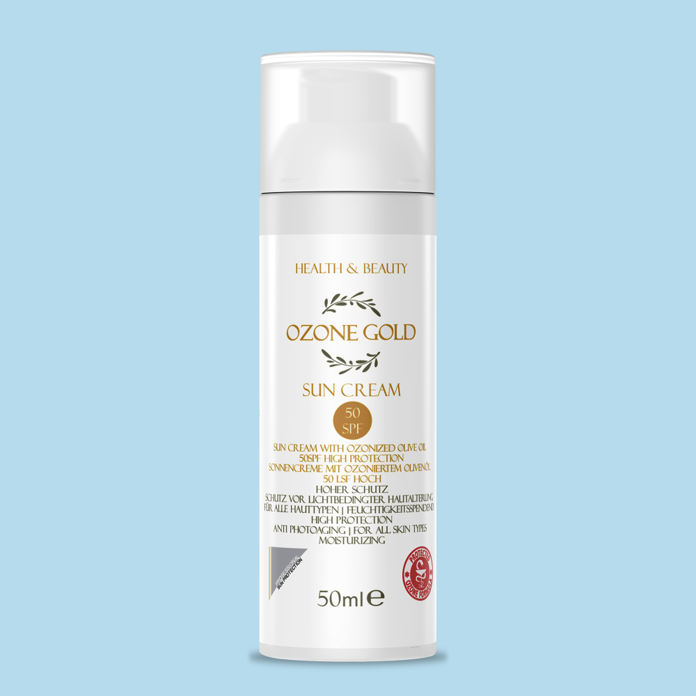 Ozone Gold – Αντηλιακή κρέμα 50LSF – 50ml